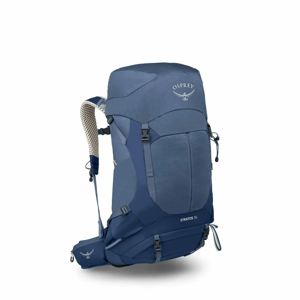 mens osprey backpack Stratos 36 (Nirvana Blue) 23OCT22 Bassmaster Weekend Special at Fly Line:Blue/Gray 4wt Go trekking pole attachment