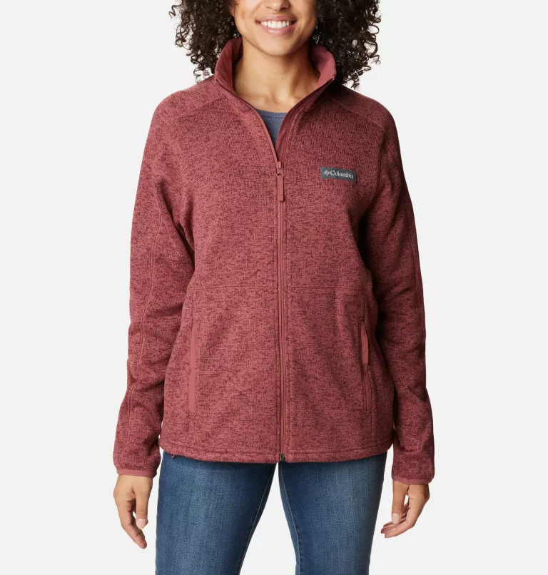 Women s Sweater Weather Fleece Full Zip Jacket