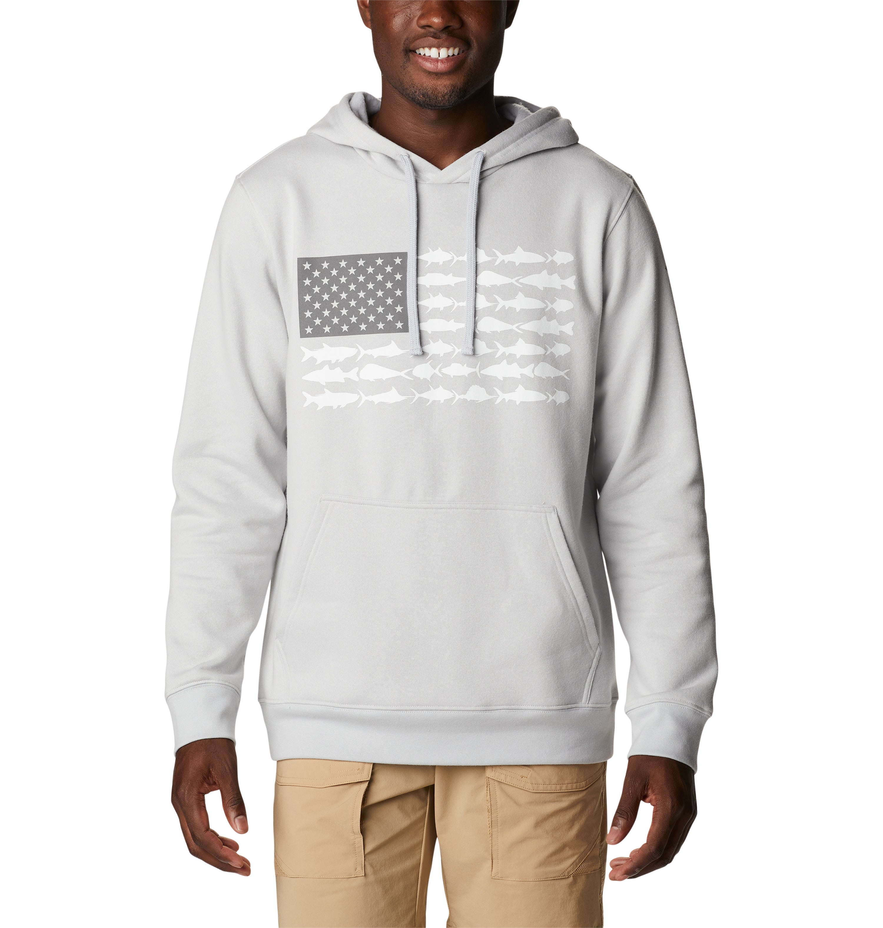 Men s PFG Fish Flag II Hoodie