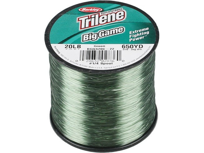 20 lb Trilene Big Game Monofilament Line Quarter Pound Spool - (650yd) 20 lb Trilene Big Game Monofilament Line Quarter Pound Spool - (650yd)