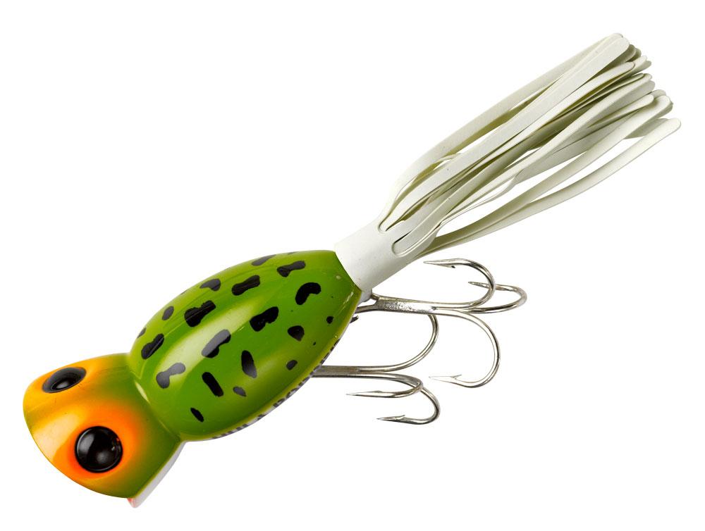 arbogast hula popper fishing lure Popper, Frog/White Belly New Hydros best daiwa spinning reel Color:H94 Tickled Pink Its pulsating skirt and