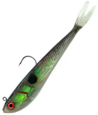 1 oz holographic bass lure 4" Holographic Split Tail Minnow - 2/0