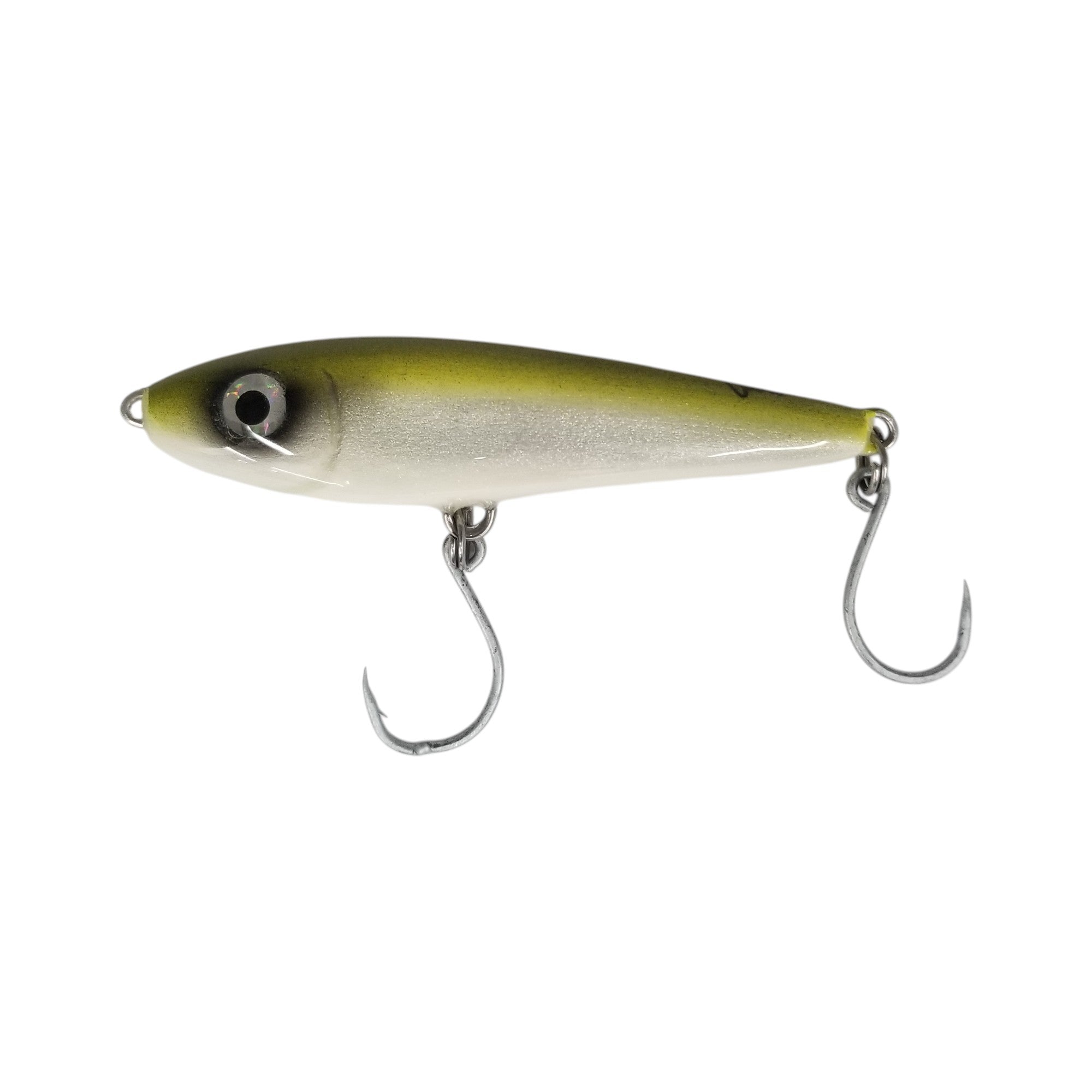 1ounce top water fishing lures Alan's Custom Twitch/Glide Bait Size_2000 Trokar Bait Saver Circle Model:23 AIRD 2500 drawing explosive strikes from