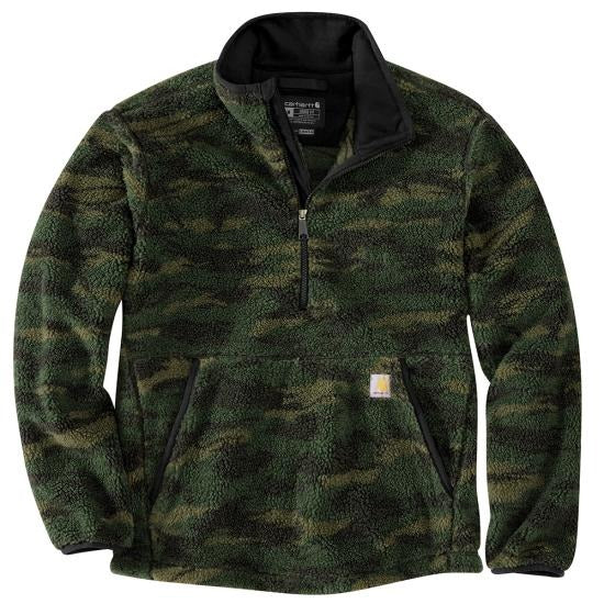 NWT Carhartt Men’s Camo Fleece authentic Pullover Relaxed Fit Jacket Size L