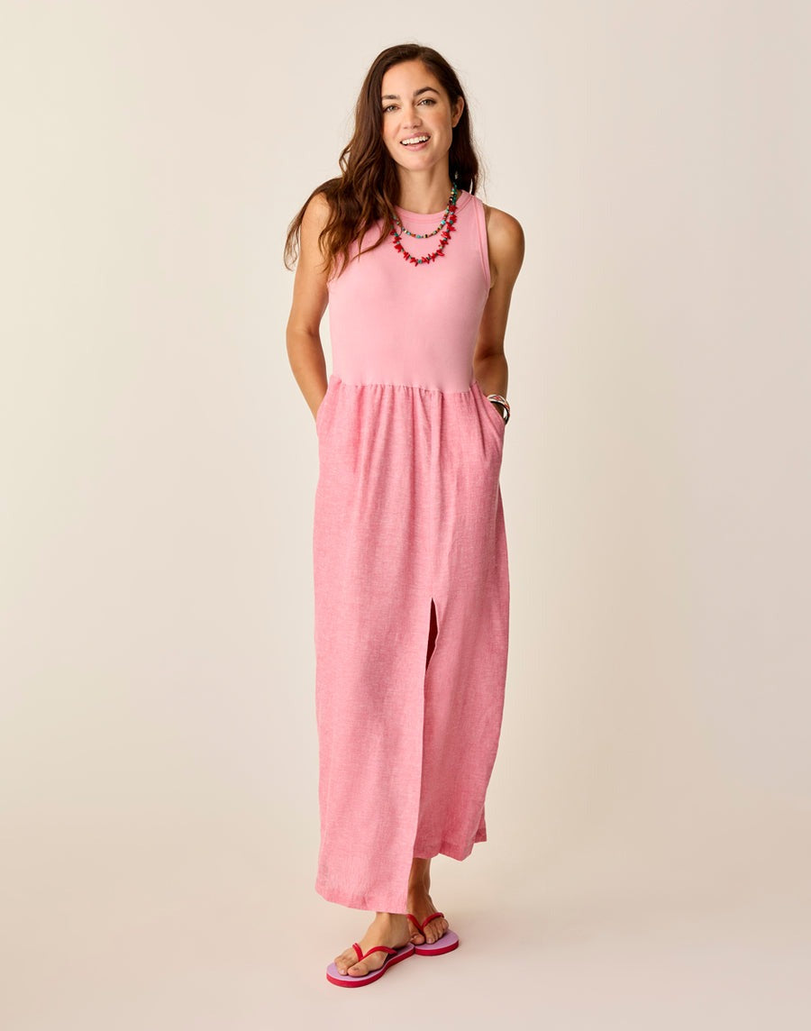 lark linen dress Lark Linen Dress: Sky Blue Chambray