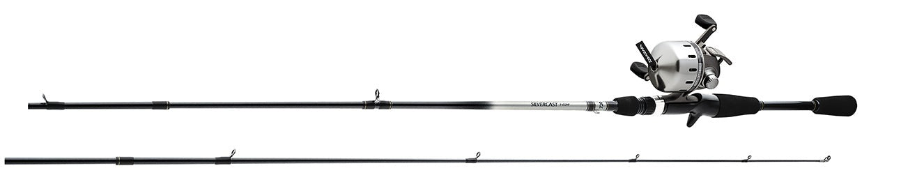 24 Silvercast 5'6" Medium Light Spincast Combo - (SC80F562MLF) 24 Silvercast 5'6" Medium Light Spincast Combo - (SC80F562MLF)