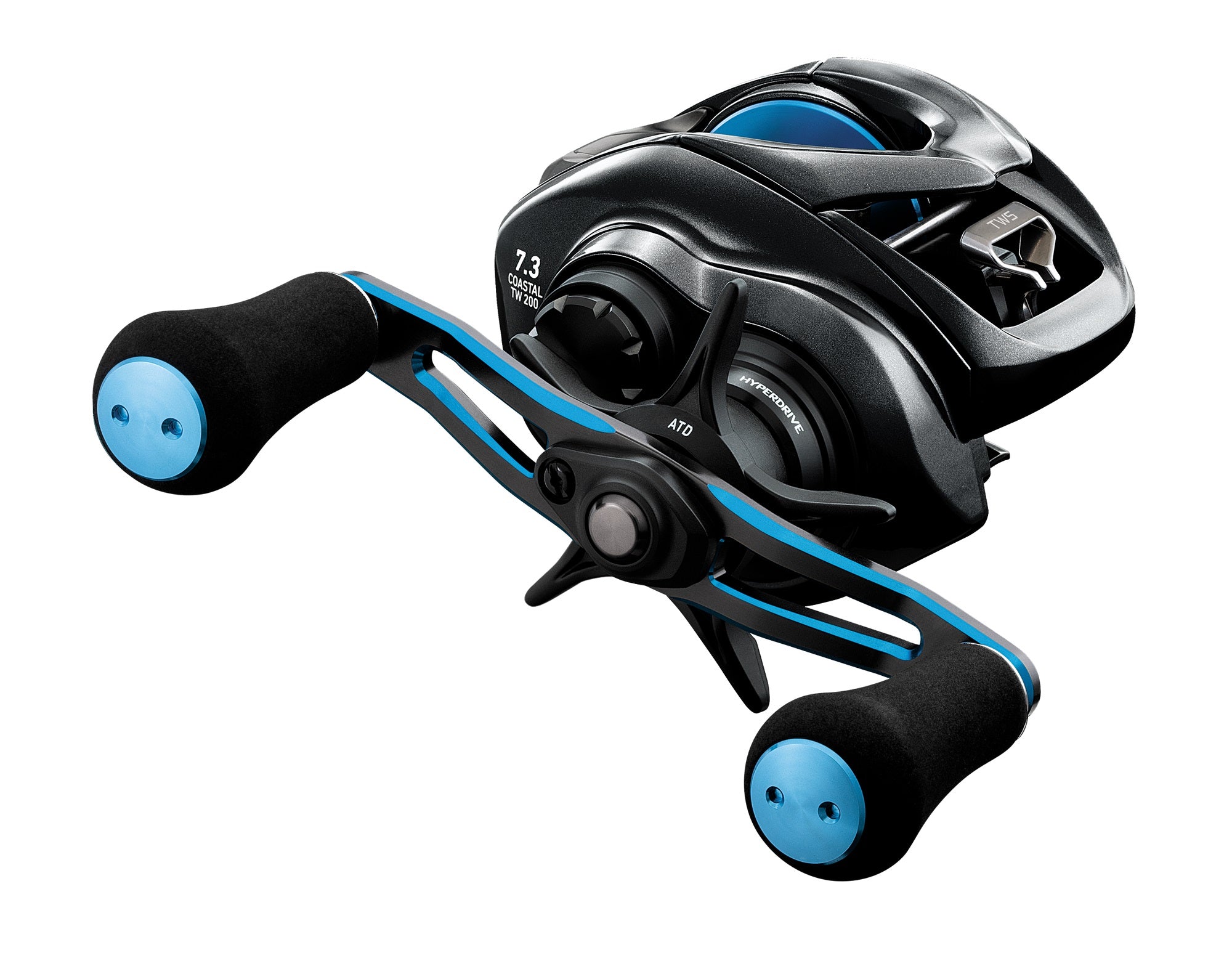 baitcasting reel retrieve Coastal TW 200H Right Baitcasting Reel