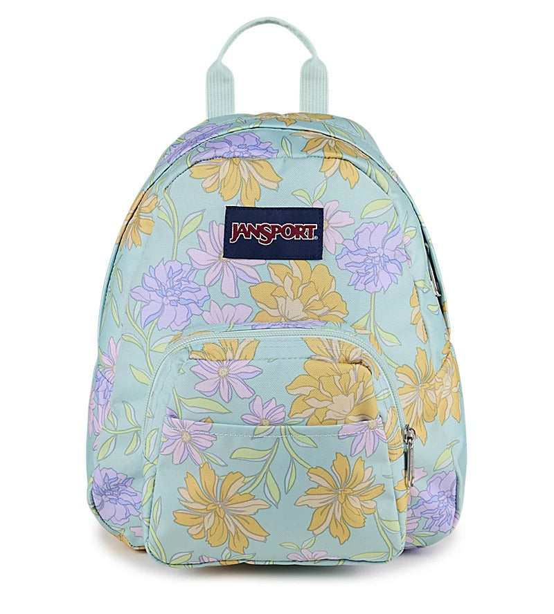 jansport backpack green with flowers Half Pint Mini Backpack