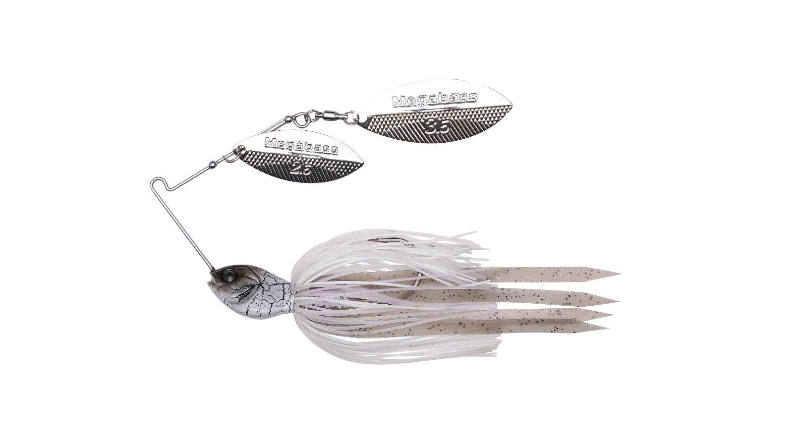 Megabass Spinnerbait SV-3 1/2 Double Willow White Chart – Esca Rotante Da 14g Per Pesca