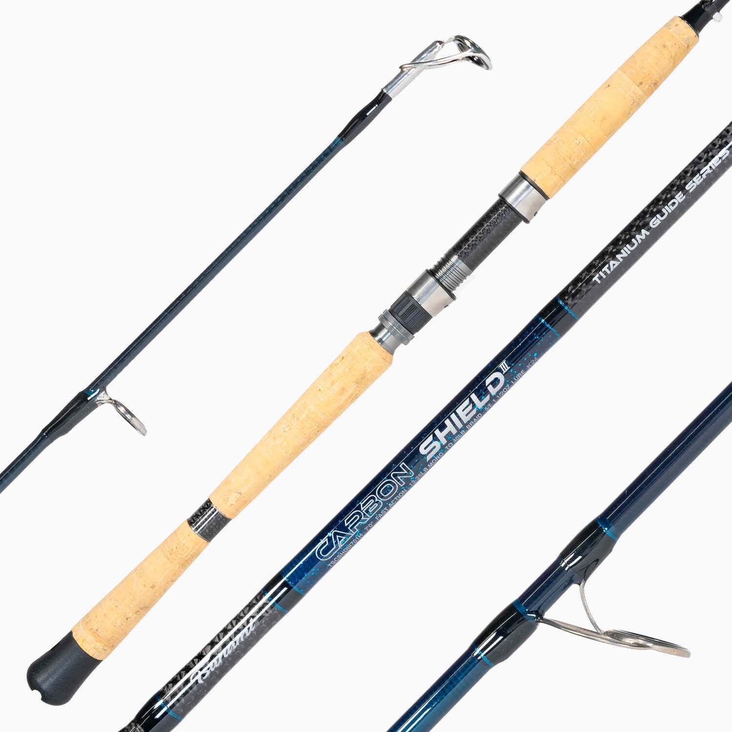 tsunami carbon shield ii spinning rods Tsunami Carbon Shield III Spinning Rod, TSCSHDIII701H