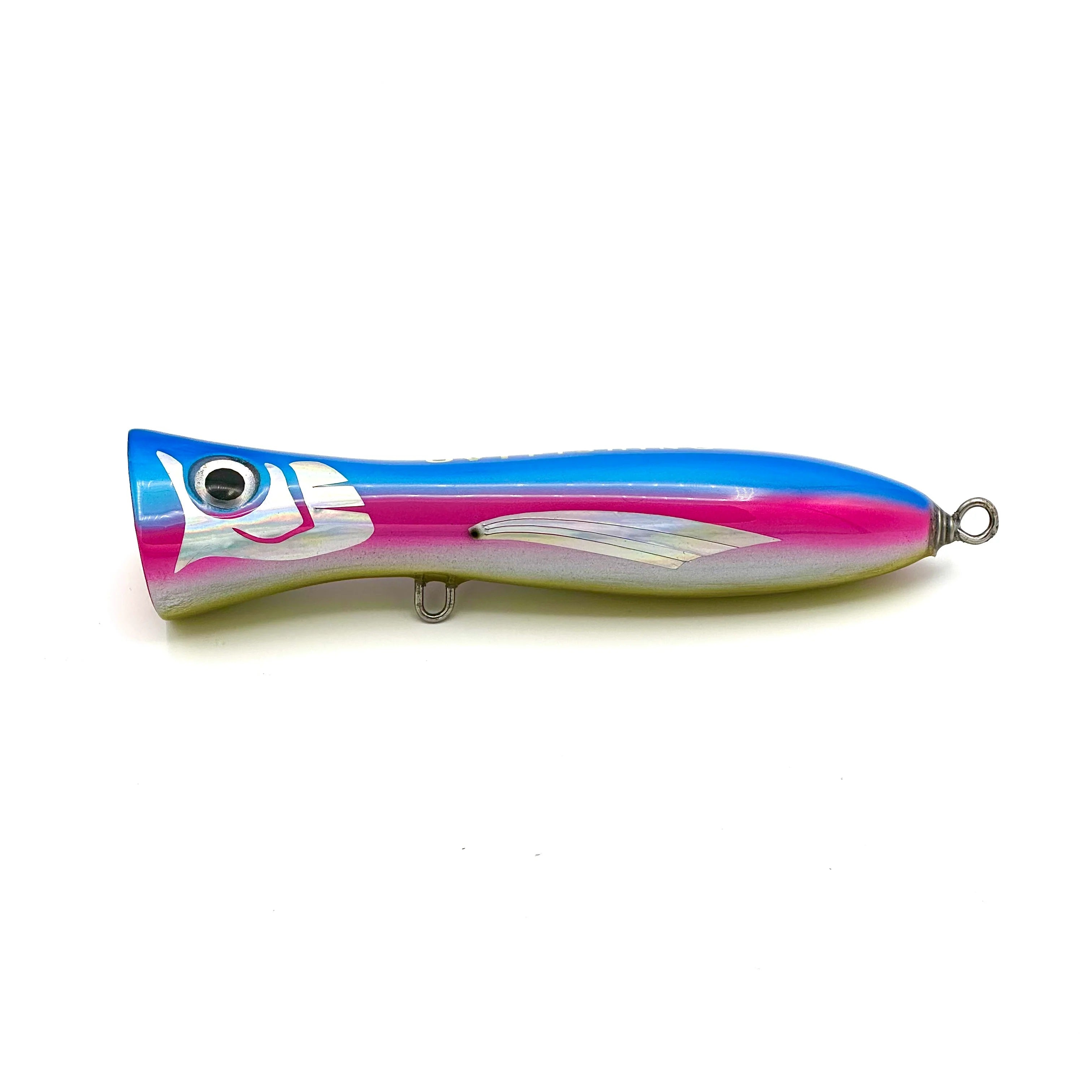 diving popper fishing lure UVT Murray Poppers Belly / Tail Treble A2-16.73 Red Hook Dive Center Color:262 Lucky Lady