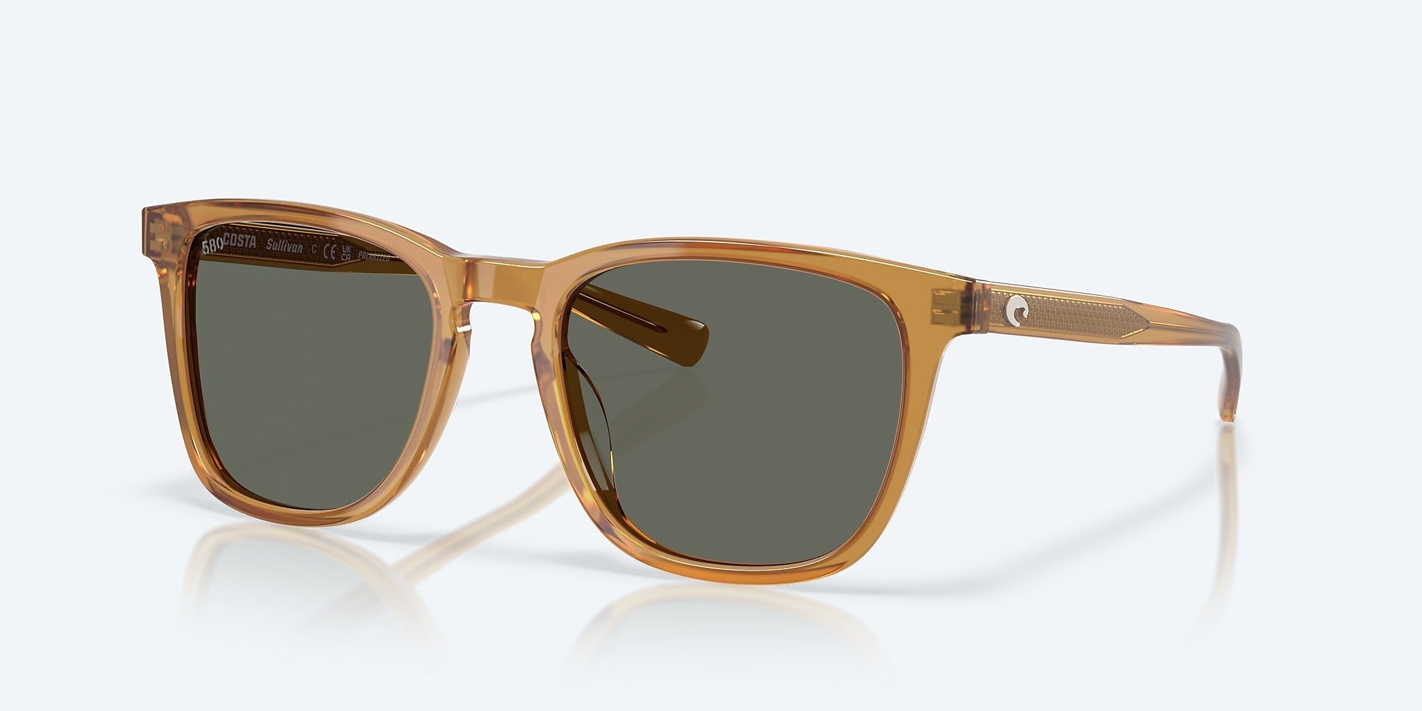 Rectangular Sun Rays Frame Sullivan Sun Ray Frame with Gray Lens 580G