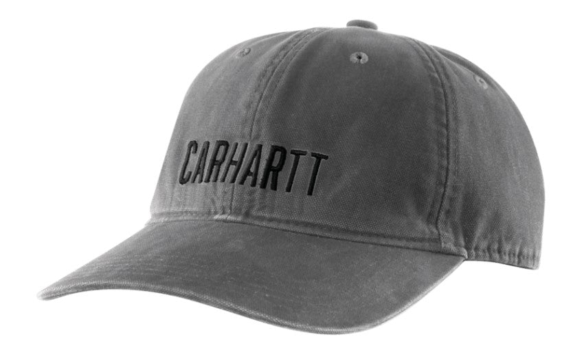 Men's Canvas Block Logo Graphic Cap