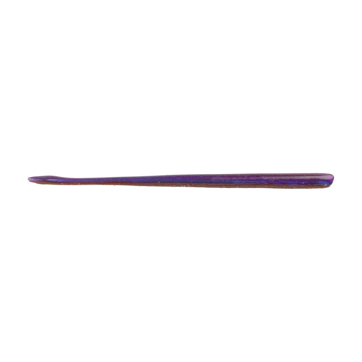 The side of a 6 inch Berkley Lab Series Finesse Worm that is purple.