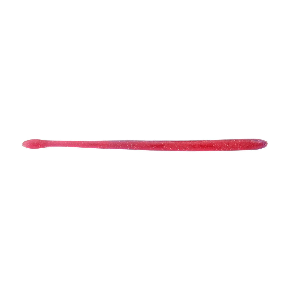 The bottom of a 6 inch Berkley Lab Series Finesse Worm that is pink.