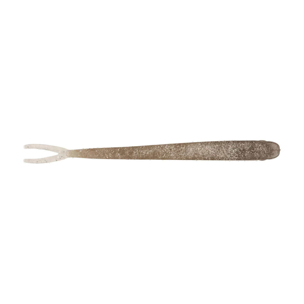 The top of a 5.25 inch Berkley Lab Series Minnow that is silver and brown.