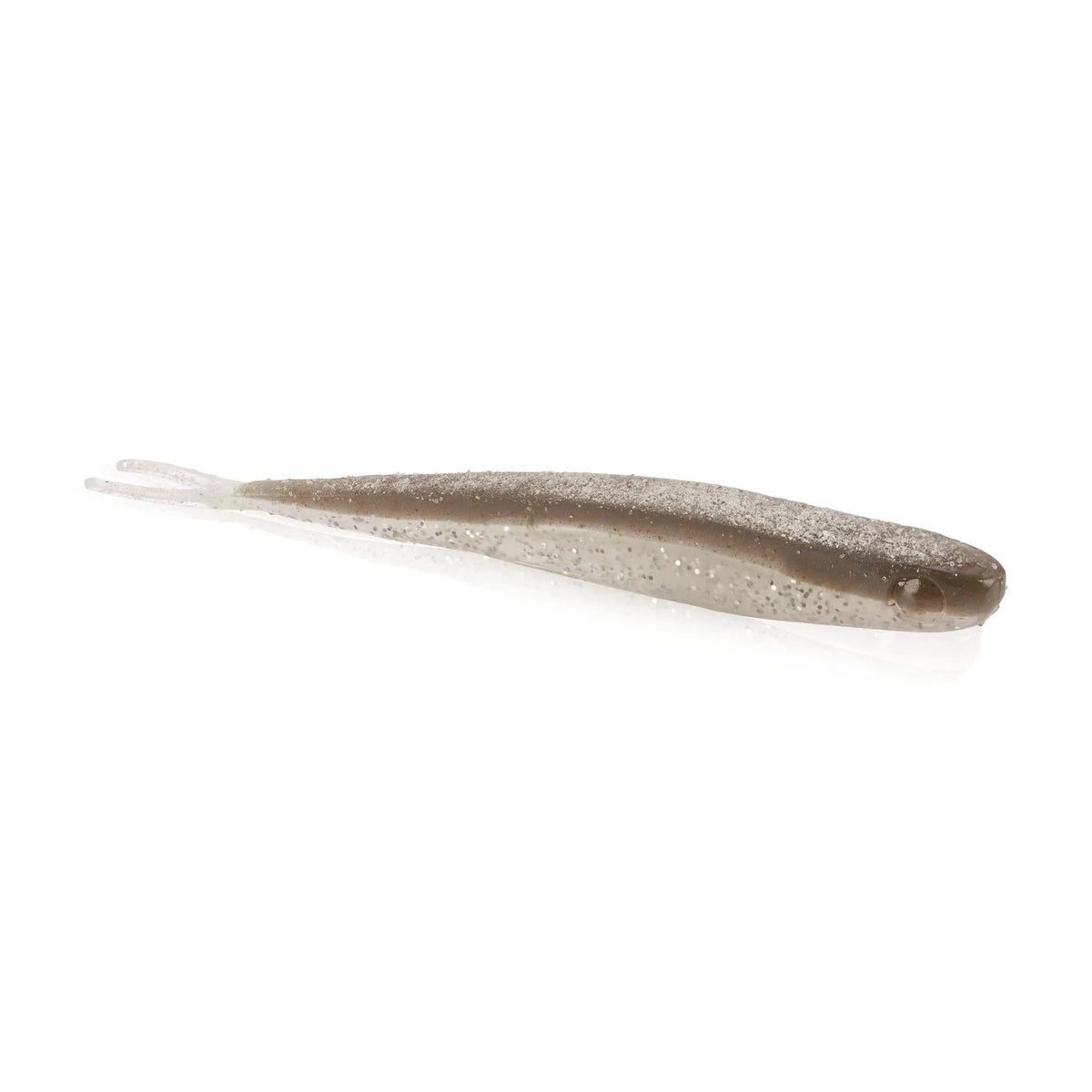 A 5.25 inch Berkley Lab Series Minnow that is silver and brown.