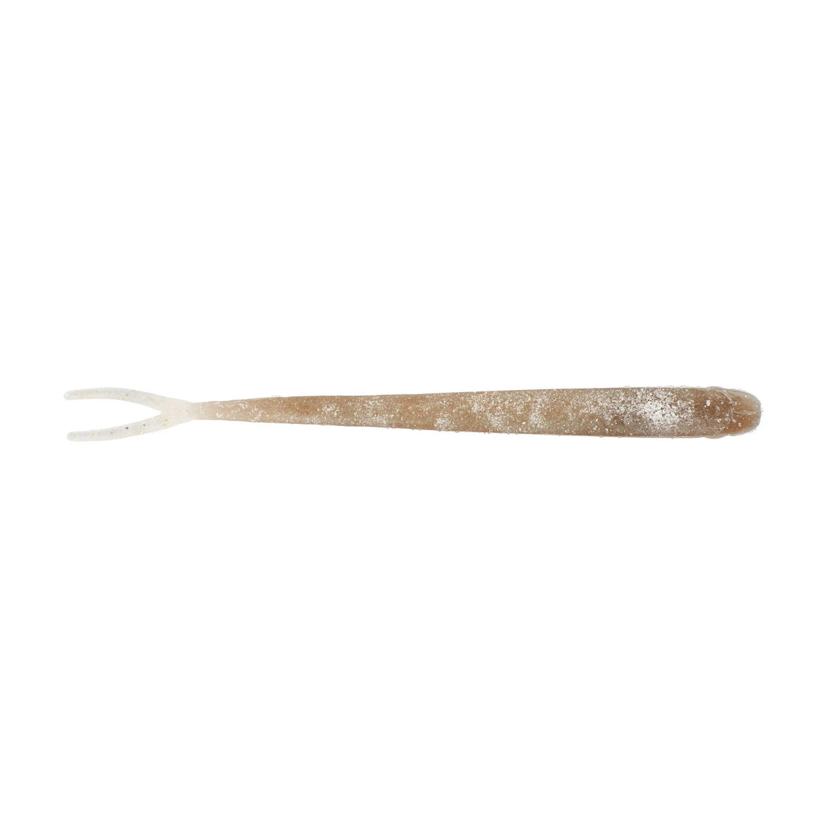 The top of a 6.5 inch Berkley Lab Series Minnow that is gray and white.