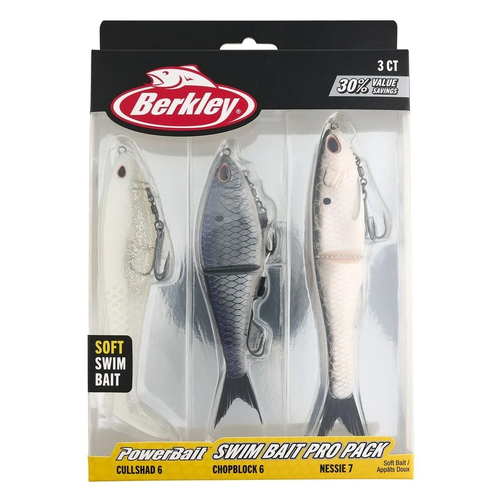 A Berkley PowerBait Swimbait Pro Pack.