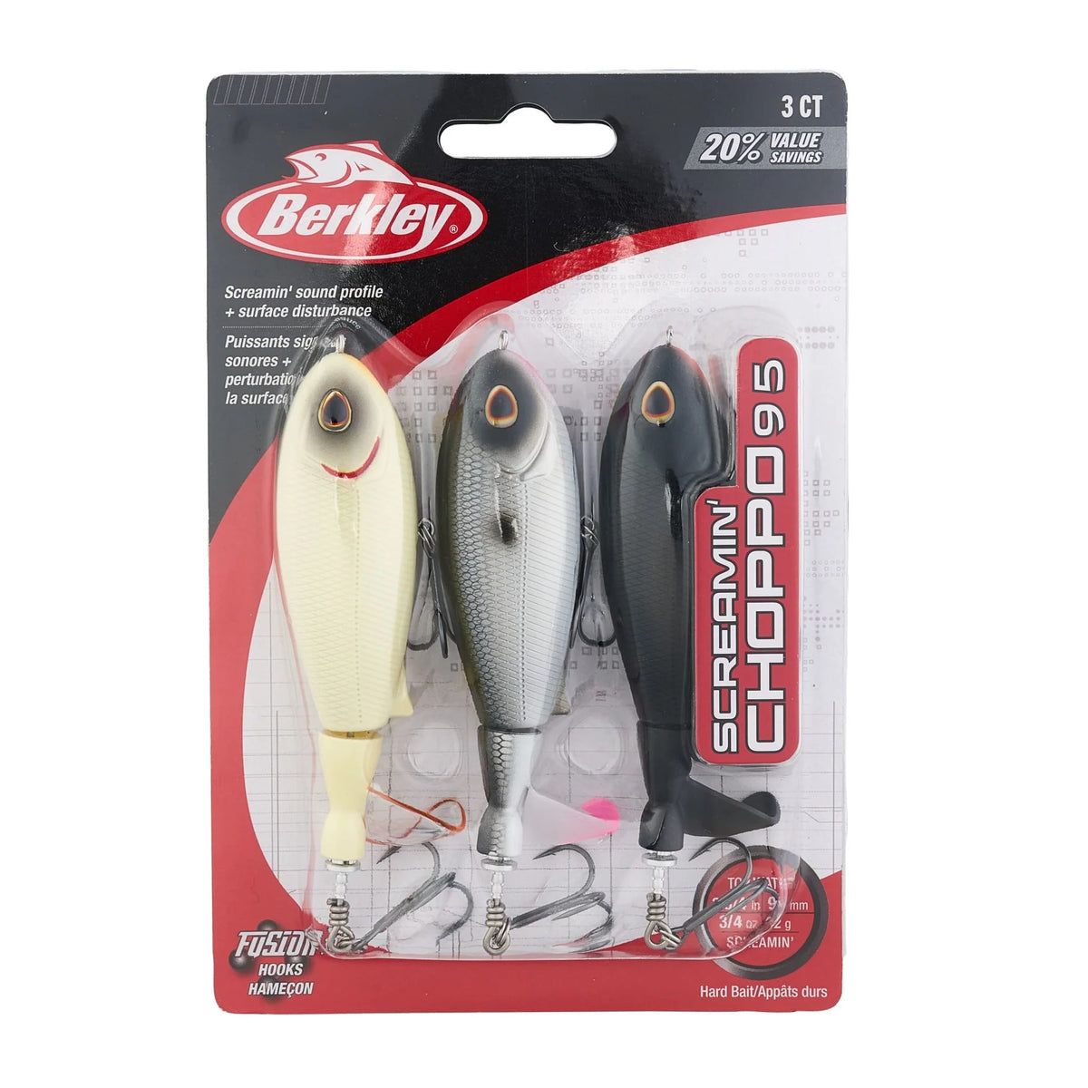 A Berkley Screamin' Choppo 95 Pro Pack.