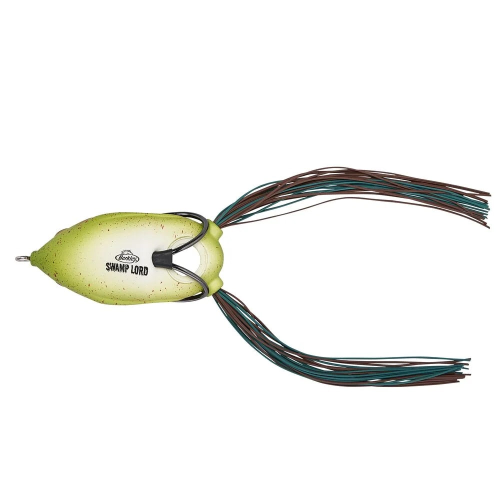 The bottom of a green Berkley Swamp Lord Terror Pack frog.