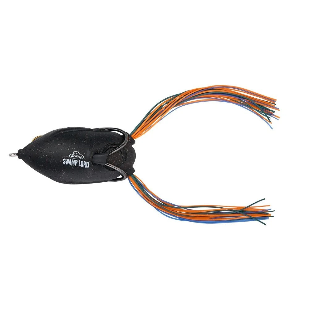 The bottom of a black Berkley Swamp Lord Terror Pack frog.