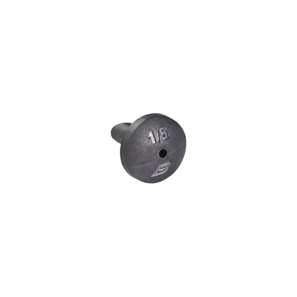 A 1/8 ounce BKK Hooks Urchin Nail Weight.