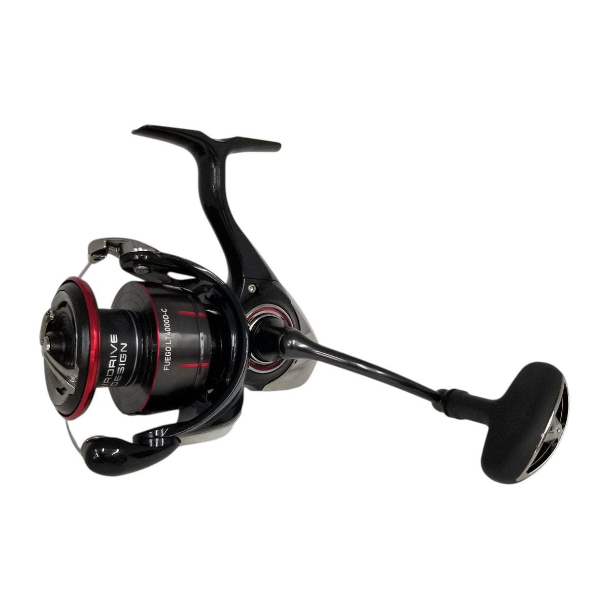 A Daiwa Fuego LT 4000D-C Spinning Reel.