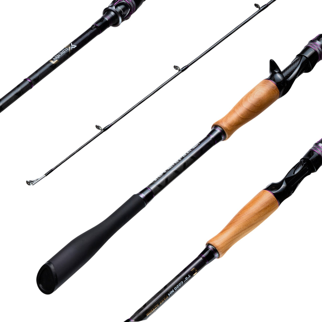 A DreamCatcher CarboniteX 7'3" Medium Heavy Casting Rod.