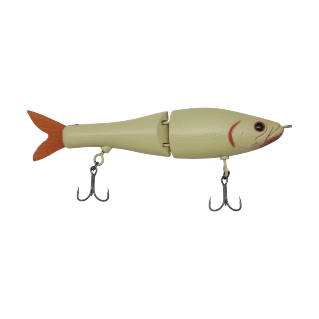 A G-Ratt Baits Pistol Pete 2.0 Glide Bait that is white.