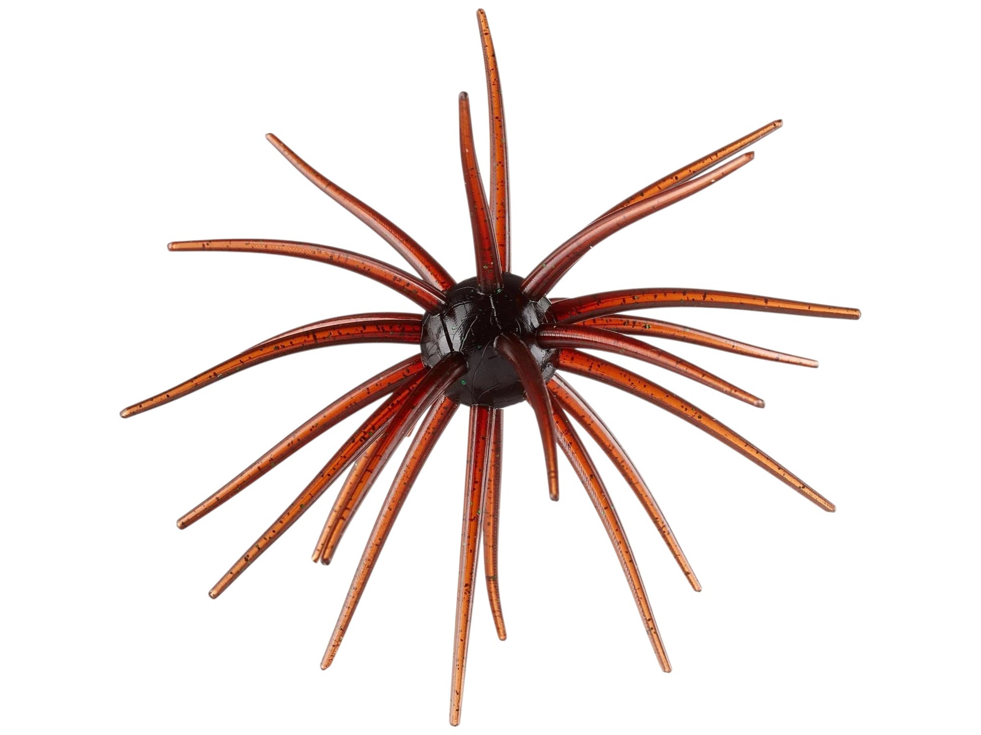 A 19mm Hag's Baits Prickly Pear Urchin Bait that is red with small black flakes.