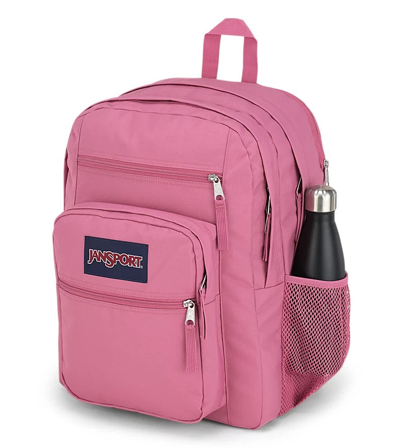 jansport backpack pink with leaves Big Student Backpack