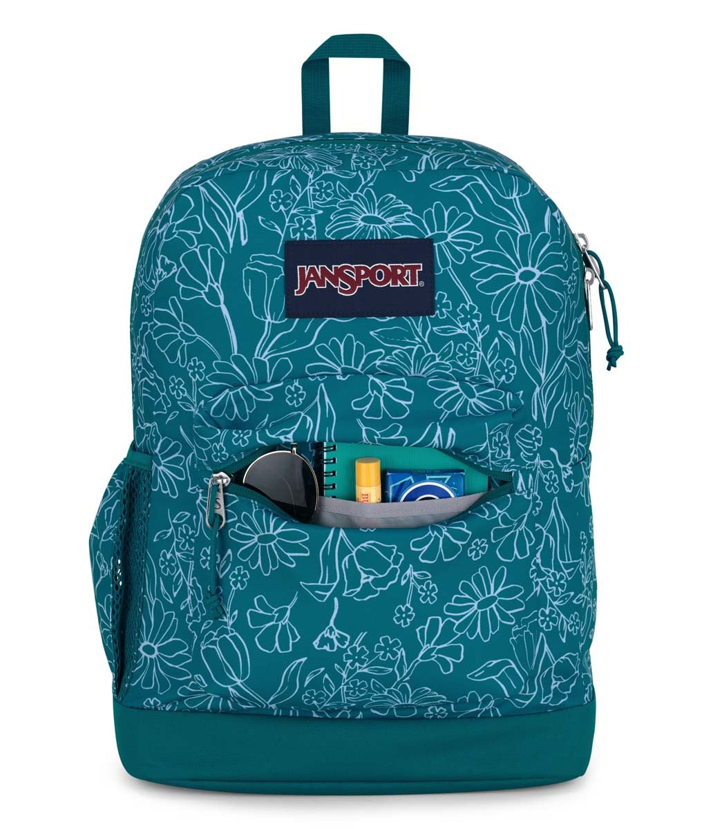 ◆jansport◆ Double tone DELIGHTFUL DAISIES GREEN JS0A7ZNYGX Jansport Doubleton Backpack - Delightful Daisies Green