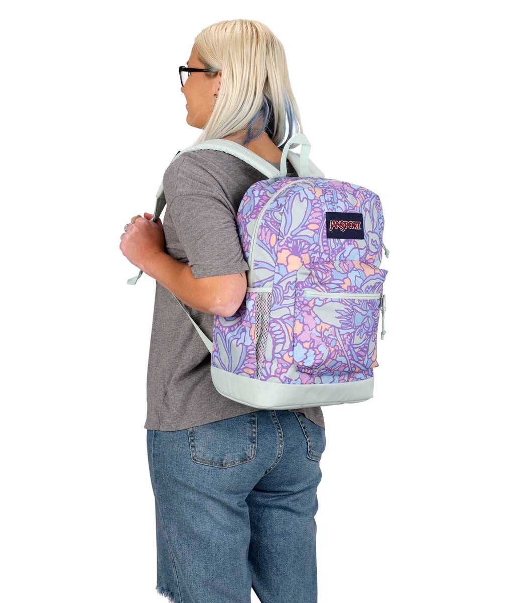 jansport backpack grey with flowers Cross Town Plus Backpack