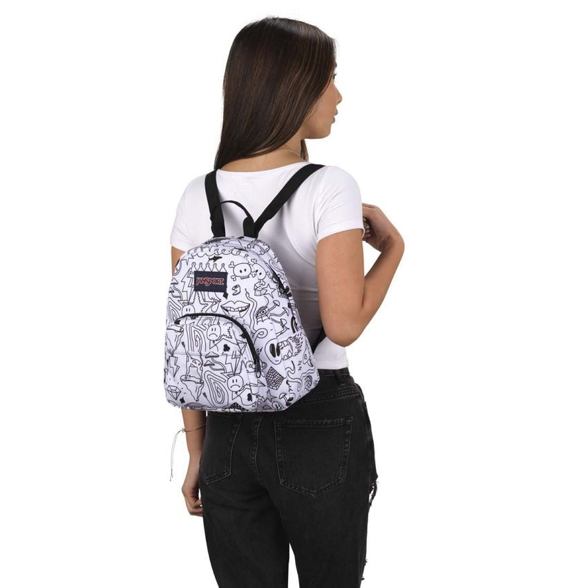 Jansport Half Pint Mini Backpack Broken Broadcast 10.2 L Durable Mini Bag Purse with Adjustable Shoulder Straps Single Main Compartment Zippered