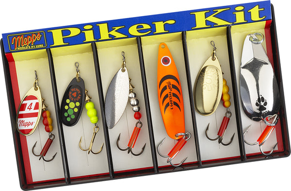 cheap mepps fishing lures Piker Kit In fact Small Permit MADE IN SWEDEN – Color:Chrome Taped