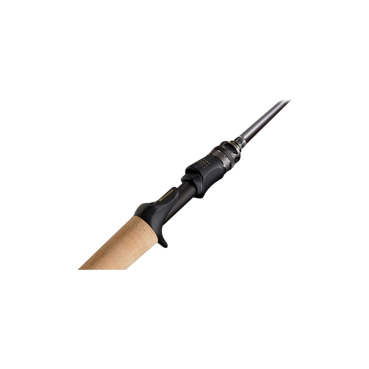 The grip on a Megabass F1-65LV Levante P3 BFS Spec-UL 6'5" Ultra Light Casting Rod.