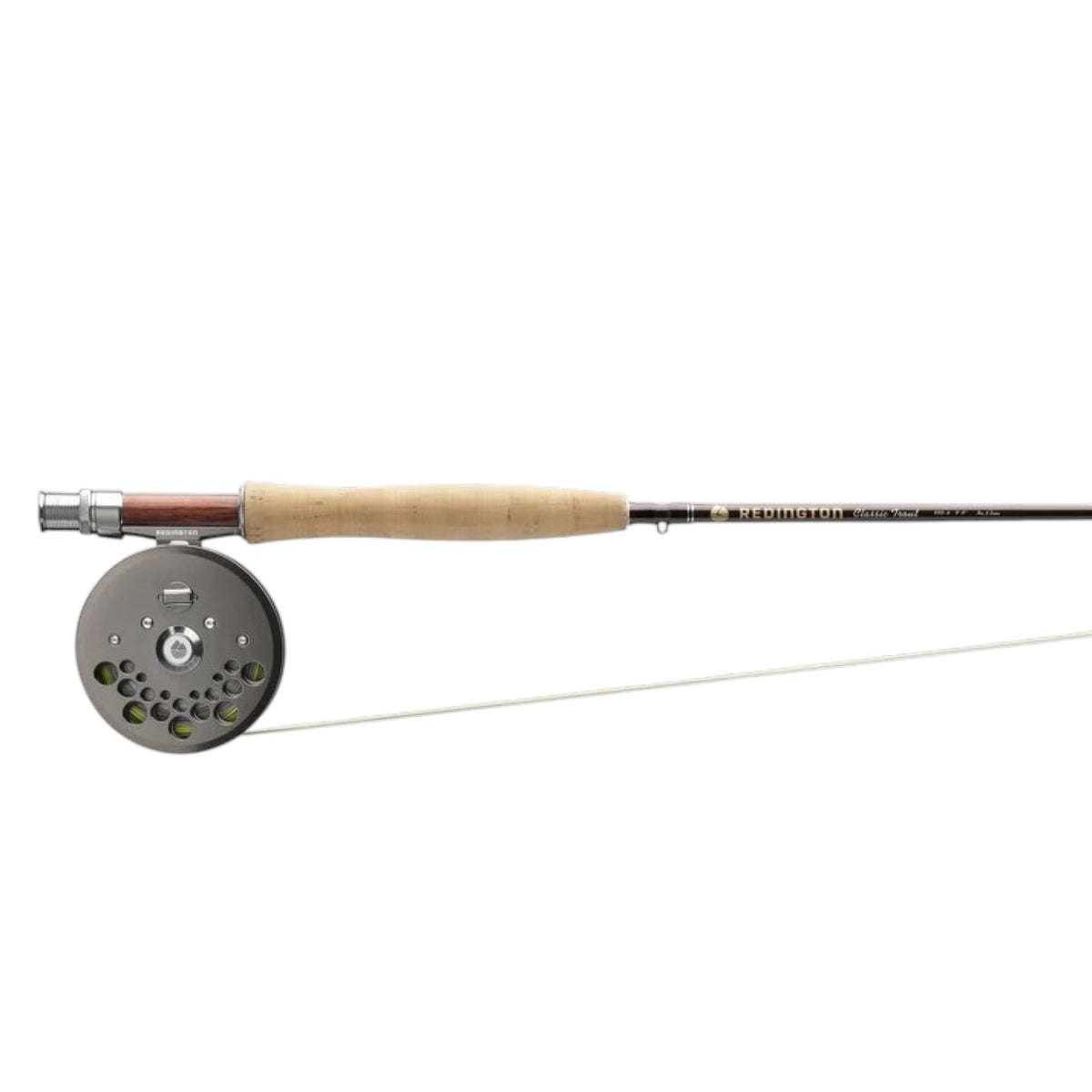 The right side of a Redington Classic Trout Kit 376-4 Fly Combo.