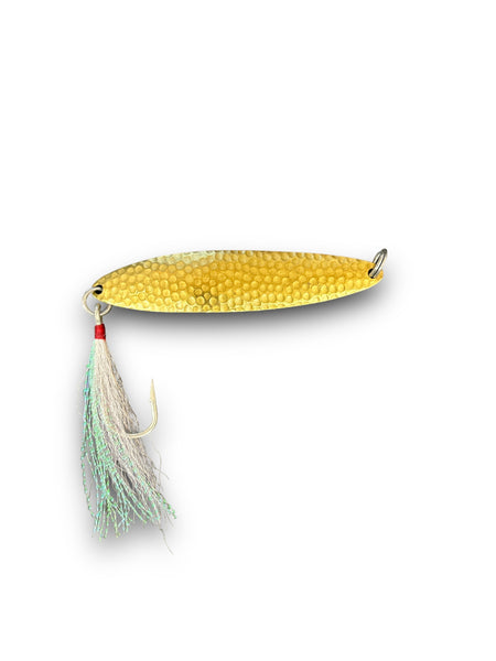 Run Off Lures Brass Spoon, 1-1/4oz, Gold