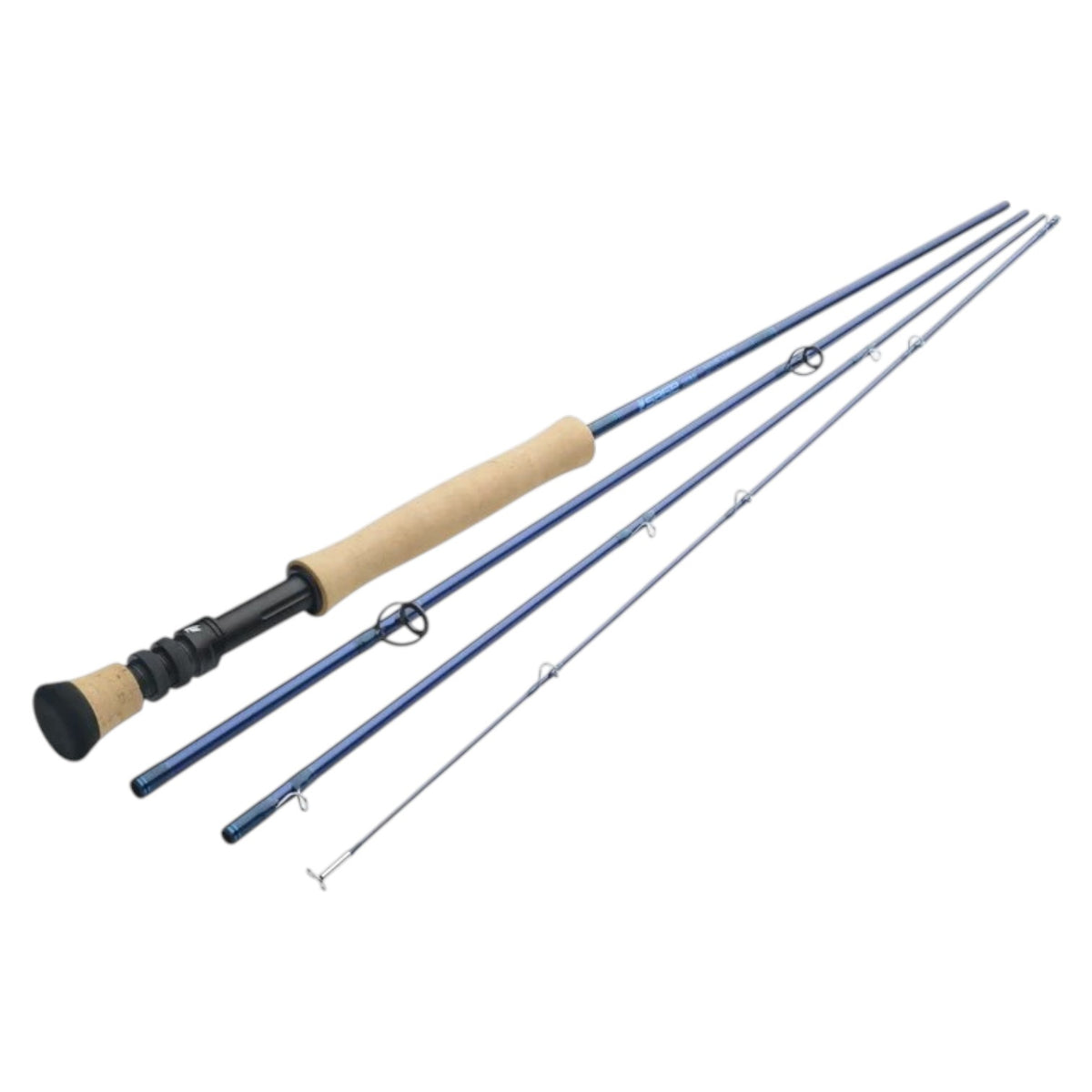 All 4 pieces of a Sage Signal 1090-4 Fly Rod.
