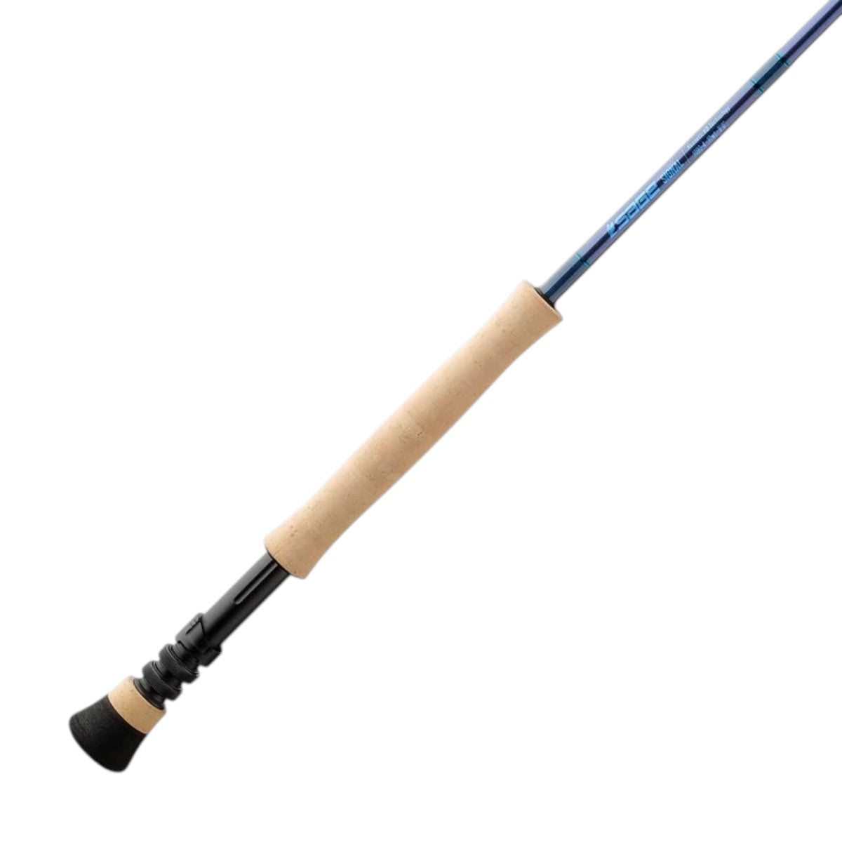 The handle of a Sage Signal 1090-4 Fly Rod.