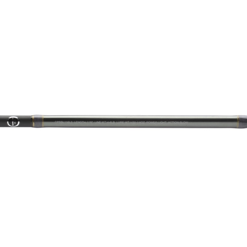 The blank of a Shimano CPSSL116L2 Compre Float Spinning Rod.