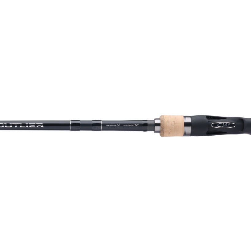 The reel seat of a Shimano OUC80XH Outlier Casting Rod.