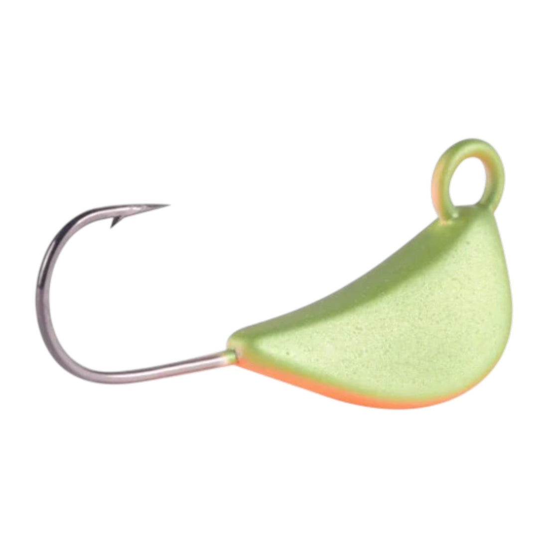 A 1.25 ounce S&S Jigs Meezer Blackfish Jig that is green.