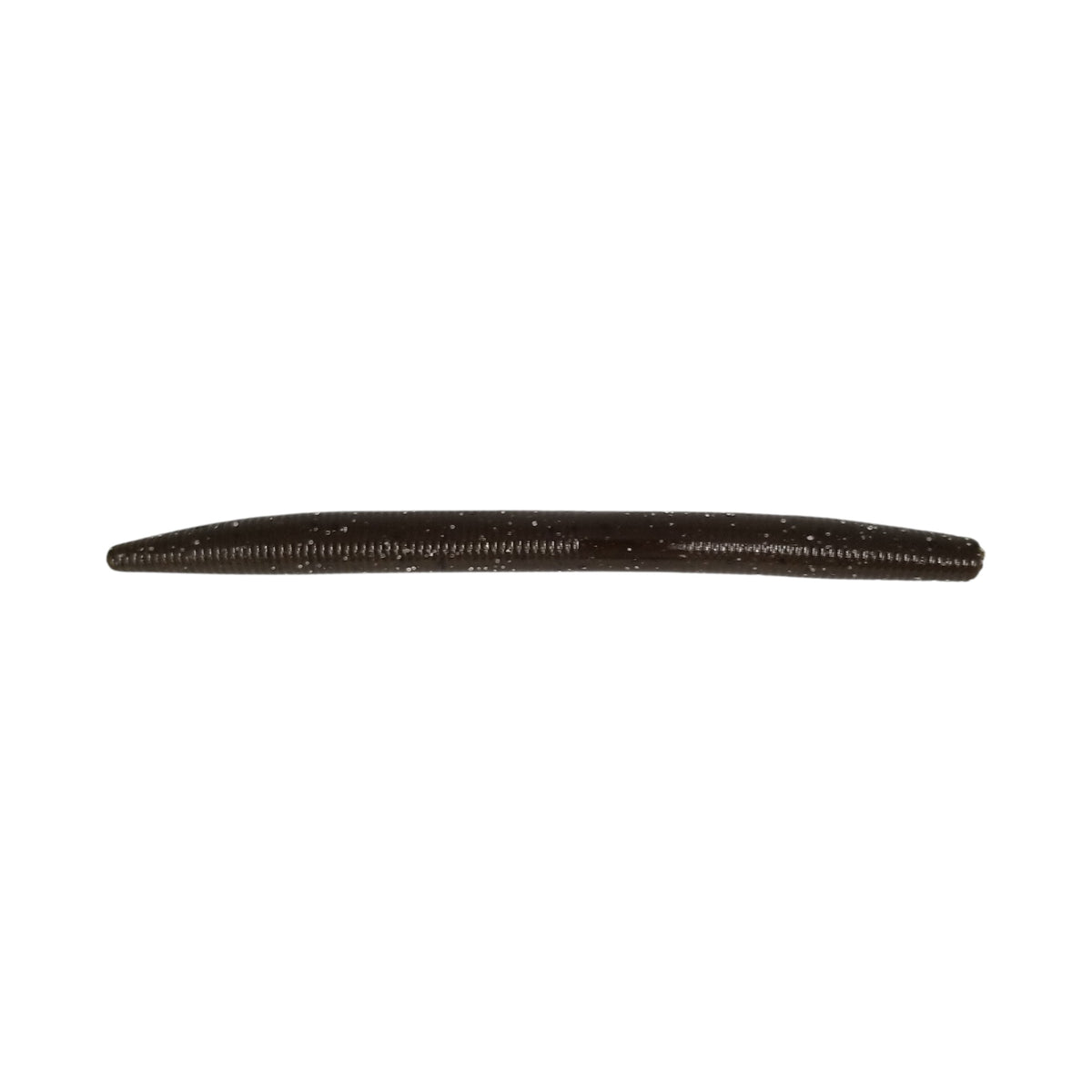 A 5 inch Stump Thumper Soft Plastics Thumper Stick Worm that is green.