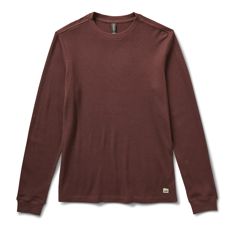 Men's Waffle Crew Long-Sleeve Shirt