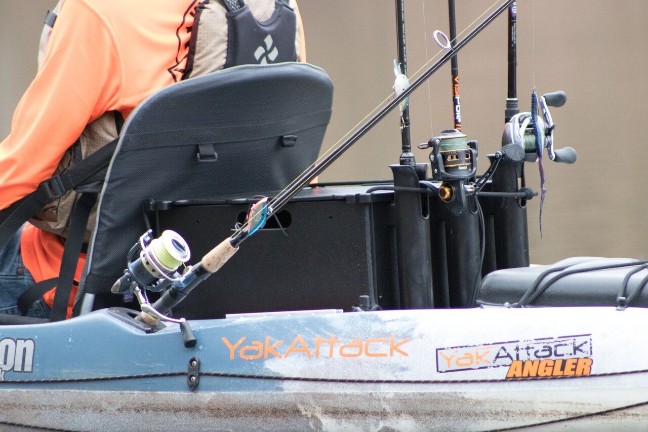 kayak fishing crate rod holder BlackPak Kayak Fishing Crate